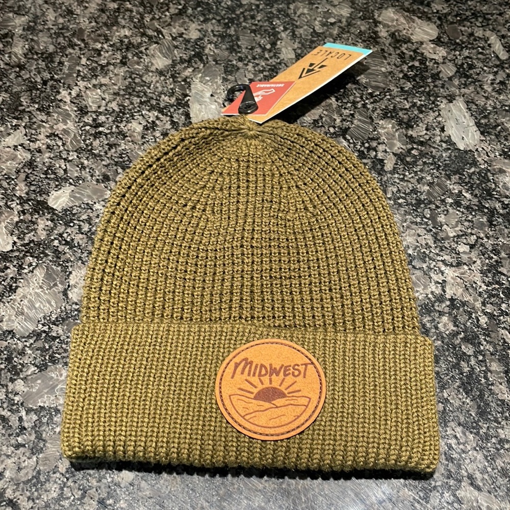 Brand new stocking cap with Midwest patch.